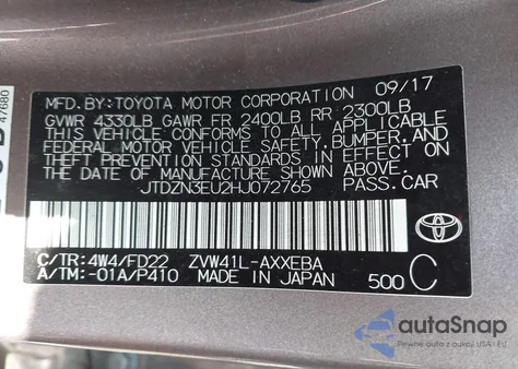 2017 Toyota Prius V Three from USA, damaged, VIN JTDZN3EU2HJ072765